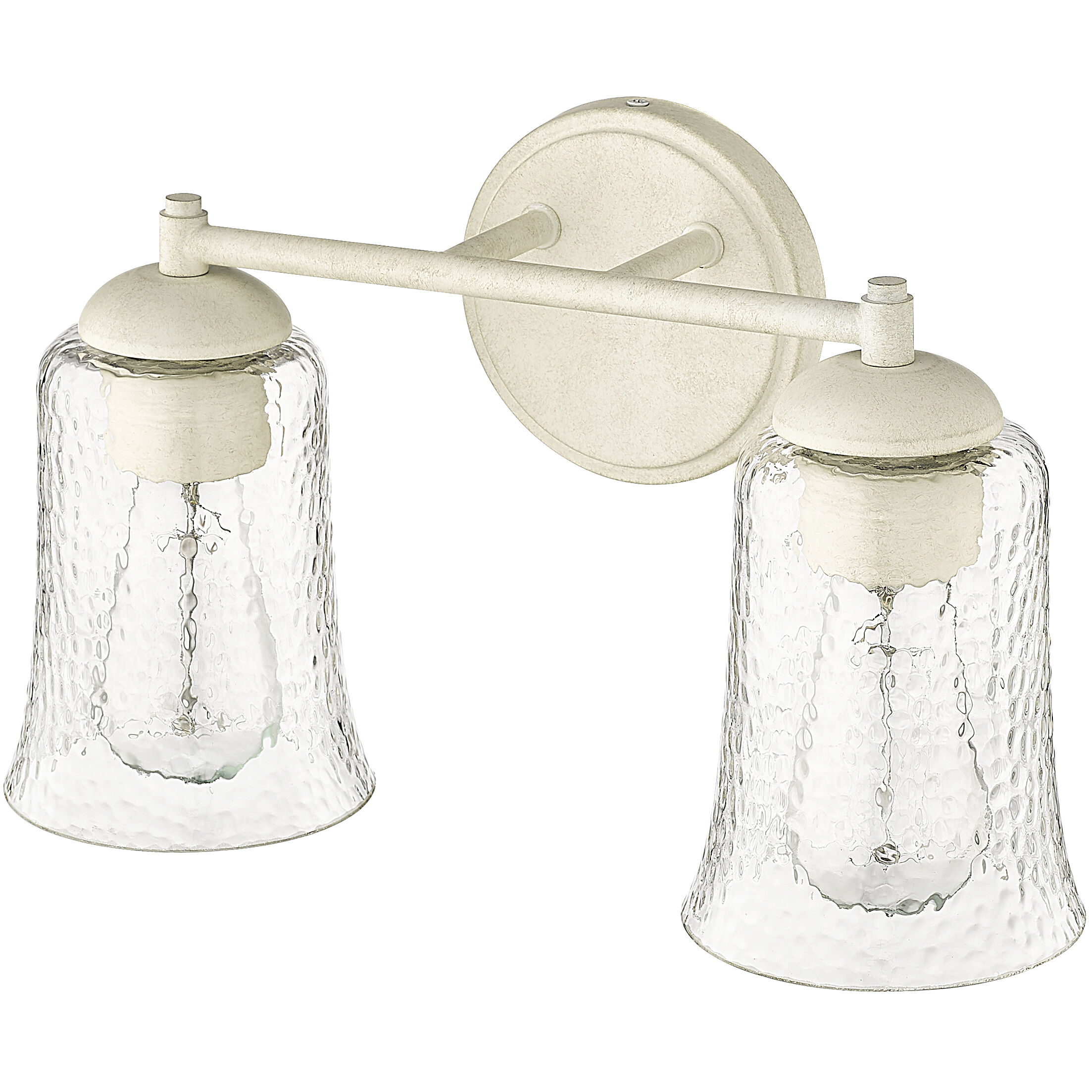 Abilene 2 Light 15 inch Cottage White Vanity Light Wall Light